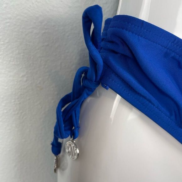 NWOT DKNY Blue Bikini Bottoms Size L - Picture 2 of 4